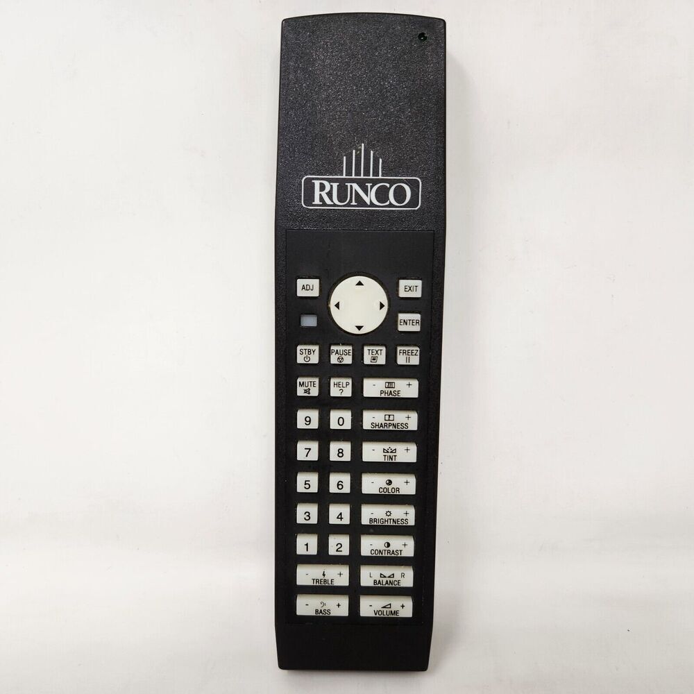 RUNCO R763113 DTV-1100HD PROJECTOR REMOTE CONTROL BLACK TESTED WORKS